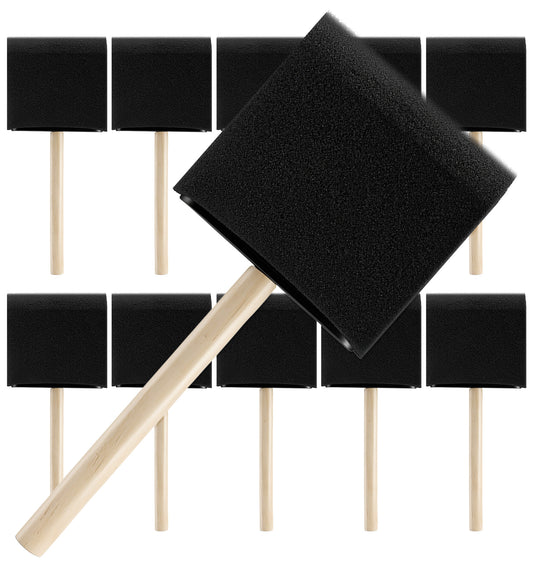 10Pcs Sponge Brushes for Painting, 7.5cm Foam Brushes for Wood Stain Craft
