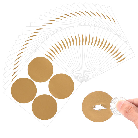 Elegaperma 120pcs Scratch Off Stickers 2 Inch, Gold Scratch Off Stickers