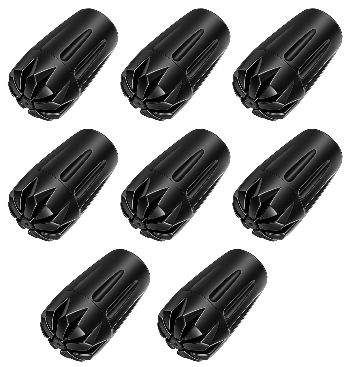 8 Pack Universal Anti-Slip Trekking Pole Tips, Black Diamond Trekking Poles