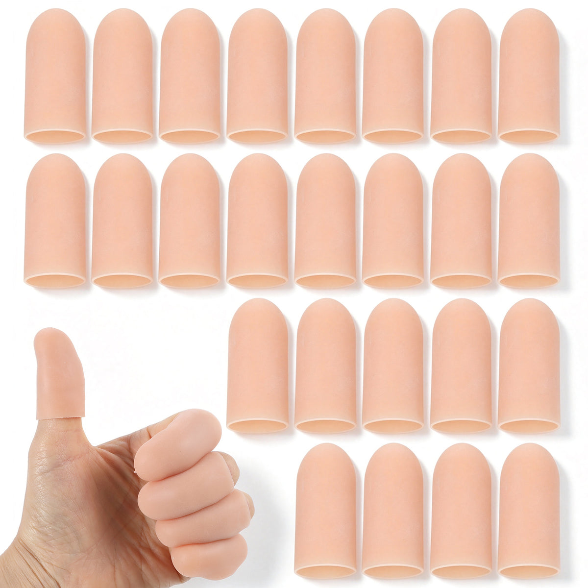 25Pcs Waterproof Finger Protector, Silicone Finger Protectors