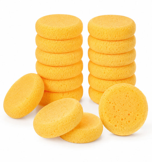 16 Pcs Pottery Sponges for Clay, 2.8" Round Tack Sponges Water Absorption