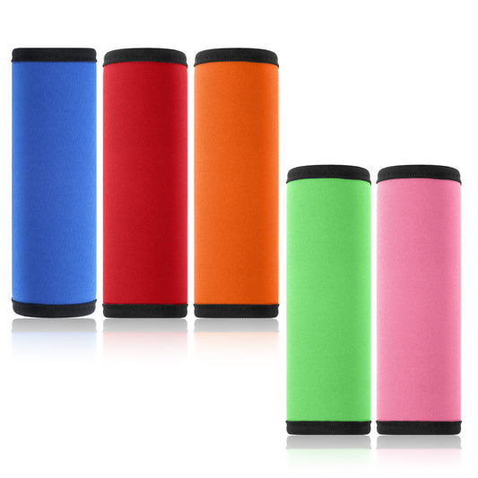 oruola 5pcs Luggage Handle Wrap,Suitcase Handle Wraps,Luggage Handle Covers for Suitcase Beach Bag Backpacks,Travel Accessories for Luggage Suitcase,Bright Suitcase Identifiers(5 Colors)