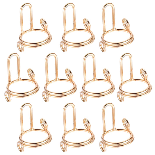 Oruola 10pcs Nail Rings, Adjustable Metal False Nail Rings, Reusable Gold Fingernail Rings, Detachable Nail Art Tools, Nail Decoration Accessories for Women and Girls, No Glue Required