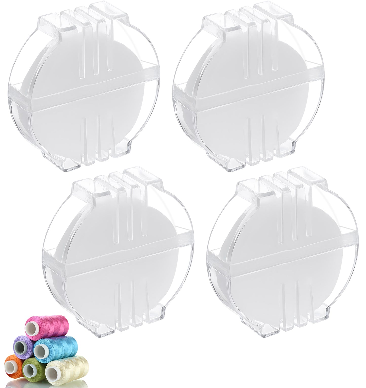 4PCS Thread Conditioner, Thread Wax with Plastic Box, Suitable for Sewing Quilting Embroidery Hand Stitching Reinforcing Threads