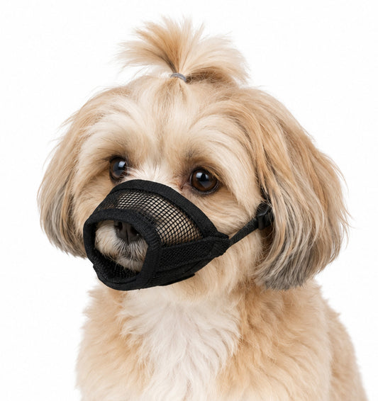 1 Pcs Dog Muzzles to Prevent Biting, Black Small Dog Muzzle for Chihuahua