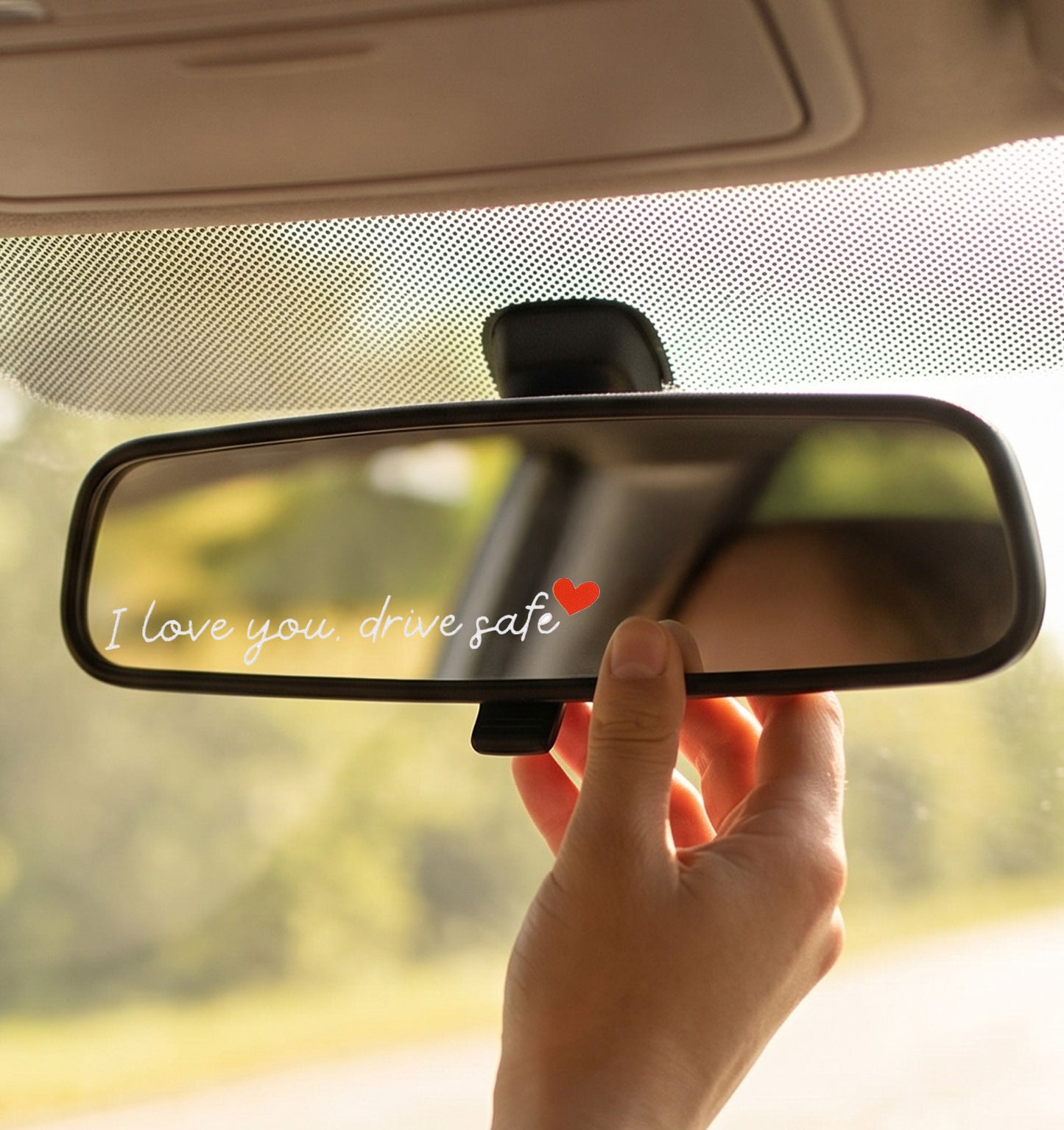 ValueBargain 10PCS I Love You Drive Safe Mirror Sticker