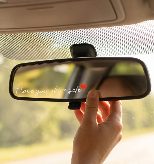 ValueBargain 10PCS I Love You Drive Safe Mirror Sticker