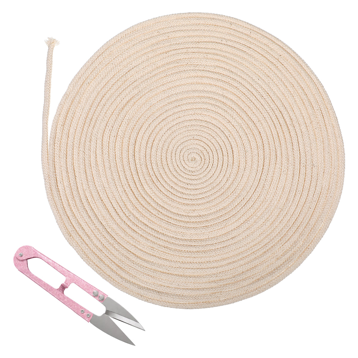Elegaperma 1 Yard Wicks for Oil Lamps, 6mm Wick for Oil Lamp With Scissors