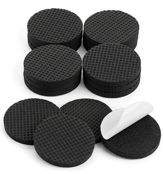 16 PCS Non Slip Chair Felt Pads 2 Inch Round - Furniture Feet Floor Protectors Anti Slip Self Adhesive - Chair Pads for Legs Non Skid Pad Keep Furniture in Place Protect Hardwood Floors