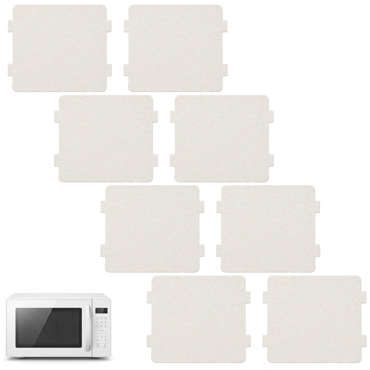 Oruola 8Pcs Mica Sheets for Microwaves, Universal Microwave Waveguide Cover