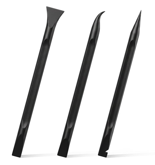 3 Pcs Car Crevice Cleaning Tool, Detailing Picks, Non-Scratch Scraper for Tight Spaces, Car Kitchen Sticker Stain Cleaning(Black)