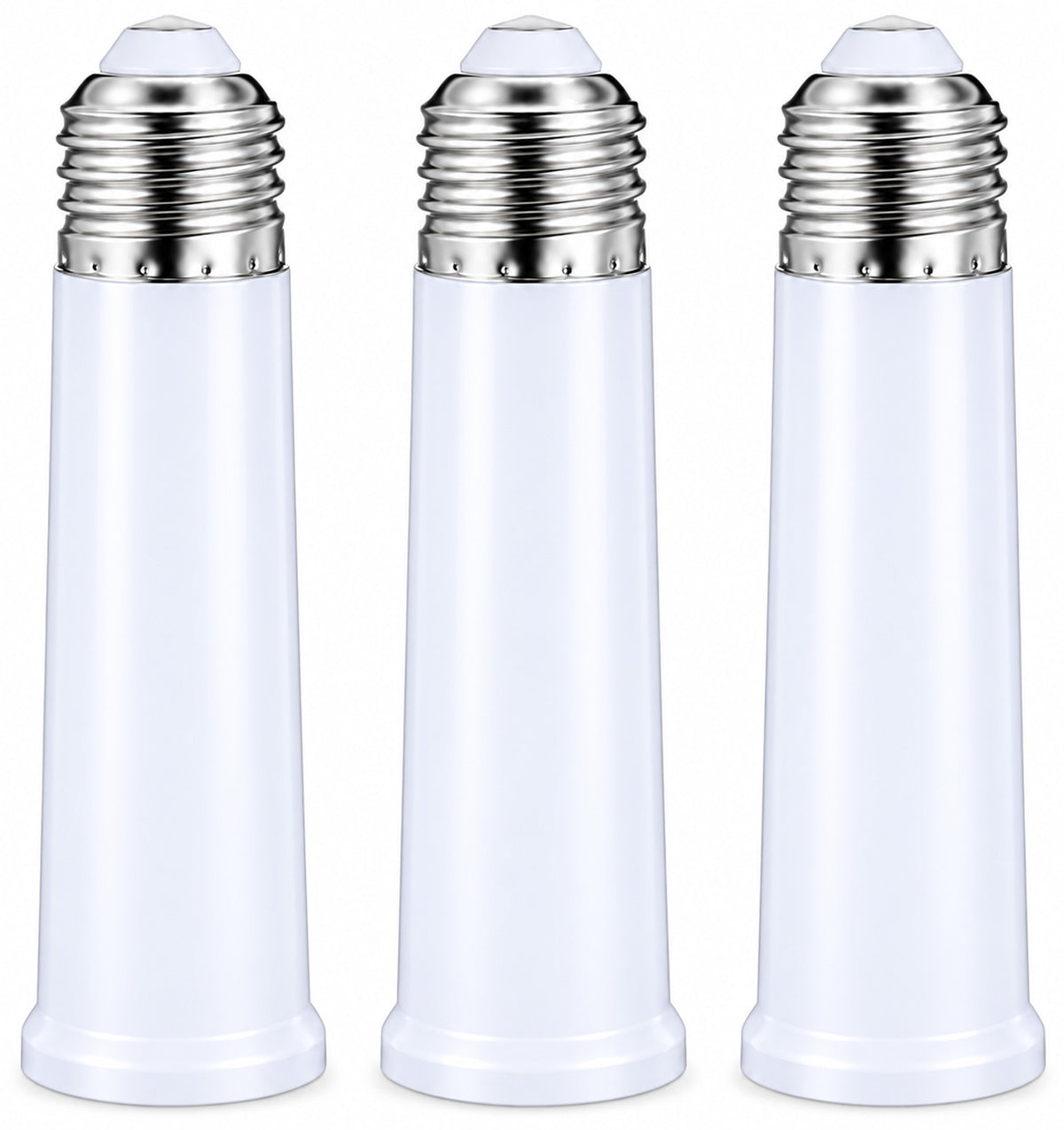 3 Pcs Light Bulb Socket Extender, E26 E27 Light Bulb Extender 4.72 Inch