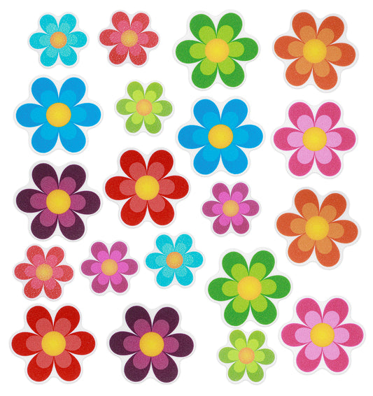 ValueBargain 20PCS Non Slip Stickers for Bathtub, Flower Bright Bathtub Non Slip Decals,Safety Shower Non Slip Stickers for Bathroom and Other Slippery Surfaces