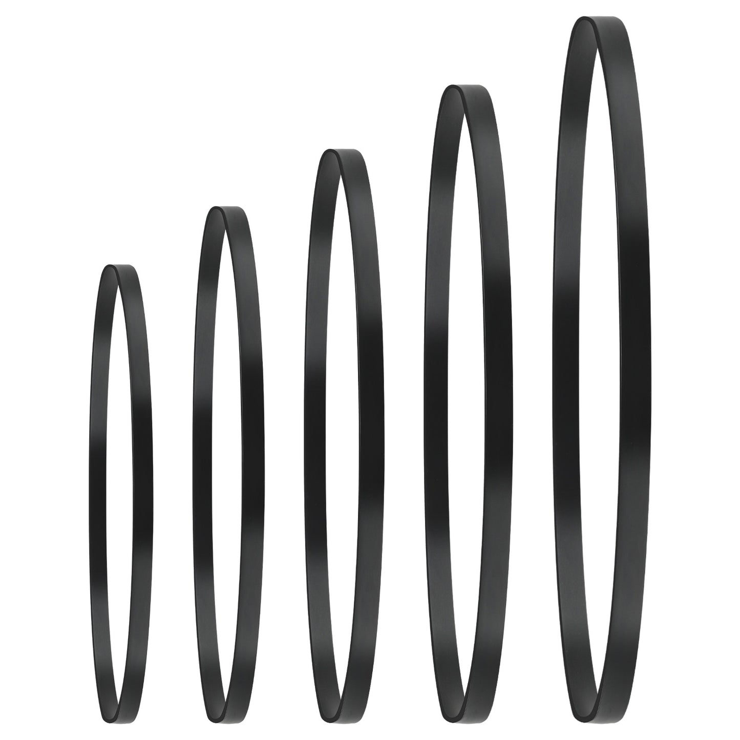 Classicseali 5PCS Drive Belt, Black Rubber Cassette Belts, 5 mm Wide Record Player Belt Replacement, Suitable for Most Belt-Driven Turntables, for AT-PL50 AT-LP60 Record Player Belt Replacement, 5