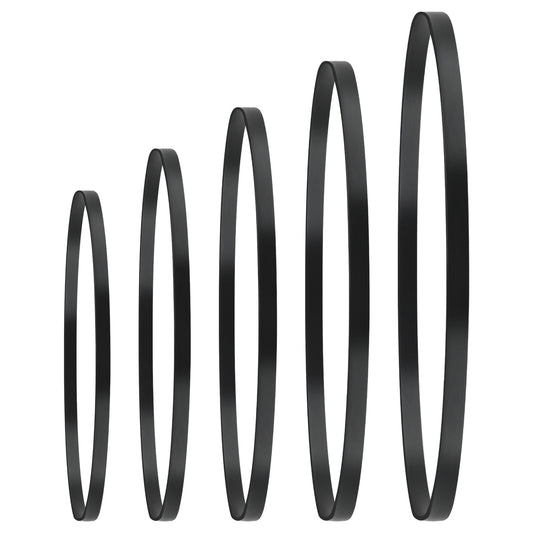 Classicseali 5PCS Drive Belt, Black Rubber Cassette Belts, 5 mm Wide Record Player Belt Replacement, Suitable for Most Belt-Driven Turntables, for AT-PL50 AT-LP60 Record Player Belt Replacement, 5