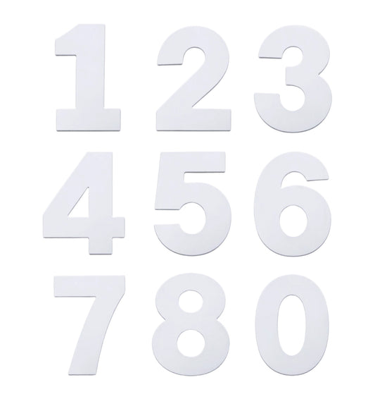 10 Inch Number Cake Pans Set, 9 PCS Cake Number Stencils for 0-8, Flat Plastic Molds for DIY Numbers Cakes, Cookies & Pastries
