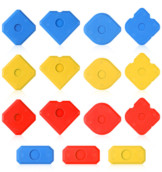 15 Pack Silicone Finishing Tool Kit, Silicone Smoothing Tool Multi Shape