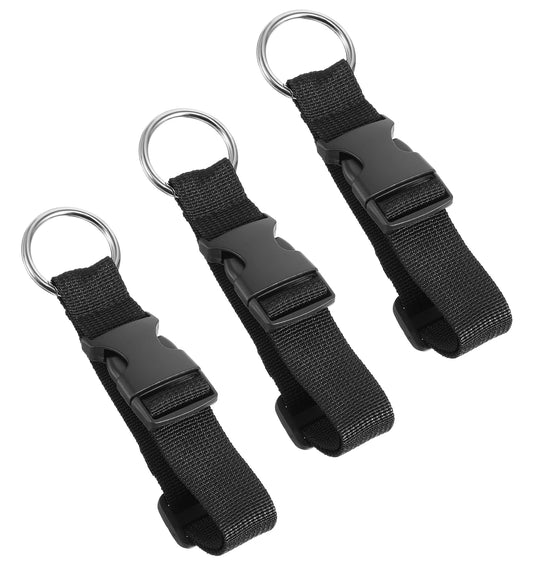 3 Pcs Luggage Strap, Add a Bag Luggage Strap Adjustable Suitcase Belt Straps for Connecting Bags, Jacket Holder Travel Accessories, Hands-Free Luggages Straps for Backpack or Suitcase, Black