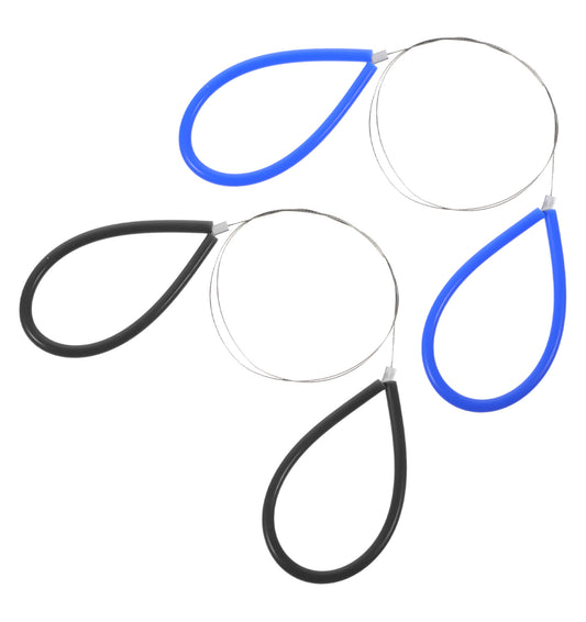 2 PCS Clay Cutters, Black & Blue Handle Clay Cutters Wire, Stainless Steel Cheese Wire for Pottery Wheel & Sculpting (58 cm Long)