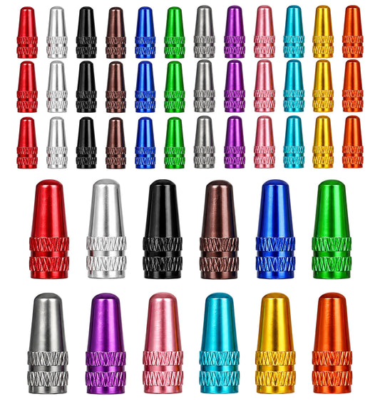 48 Pcs Presta Valve Caps, Bike Valve Caps for Road Bike MTB Bicycle Tires