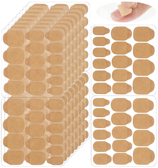 600 Pcs Sticky Nail Tabs, Khaki Nail Glue Stickers & Nail Adhesive Tabs, 15 Sizes Ultra-Thin Waterproof Nail Stickers for Press On Nails & DIY Manicure