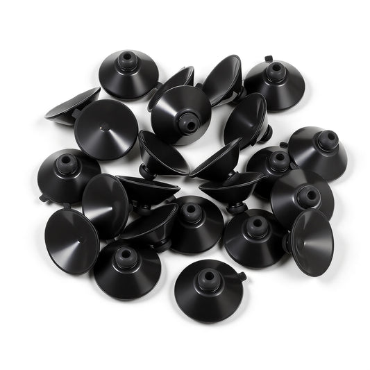 Classicseali 24PCS Aquarium Suction Cups, Rubber Fish Tank Suction Cups, 32mm Suction Cups for Aquarium, for Pump, Airline Tubing, Aeration Setup, Secure Attachment for Aquarium Accessories, Black