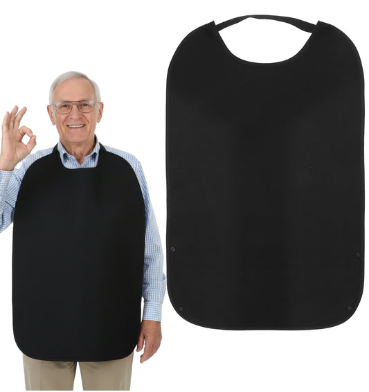 Thrymme Double Layer Stretchable Adult Bibs for Eating