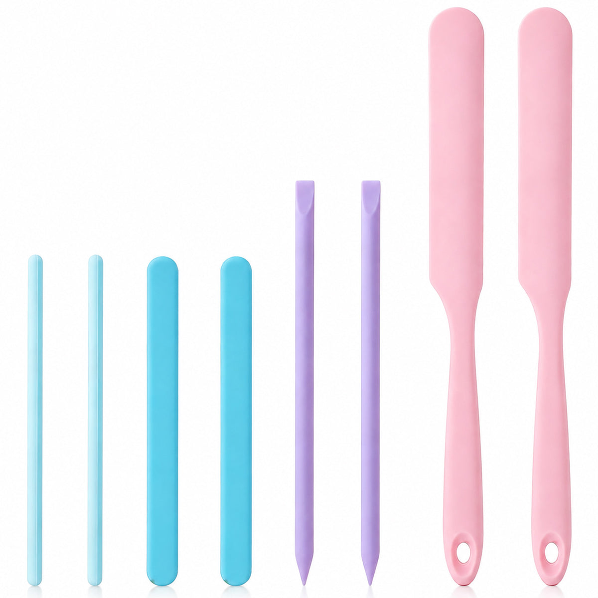 Elegaperma 8pcs Reusable Wax Sticks, Silicone Wax Spatula
