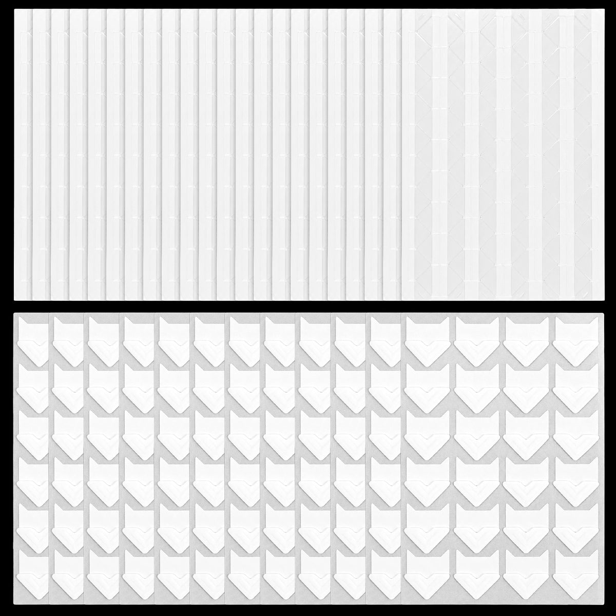Elegaperma 2280pcs Photo Corner Stickers, Photo Corners Clear Self Adhesive