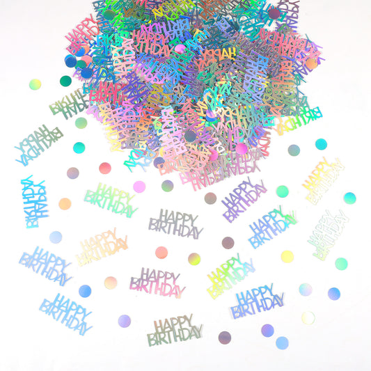 Classicseali 60g Birthday Confetti,Iridescent Table Confetti Birthday,Birthday Confetti for Table Party Decorations