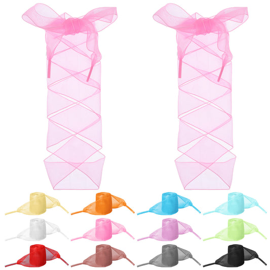 Classicseali 12Pairs Ribbon Laces, Flat Ribbon Shoelaces,Lightweight and Durable, Multifunctional Colorful Soft Satin Shoe Laces, Suitable for All Shoes, 12 Colors