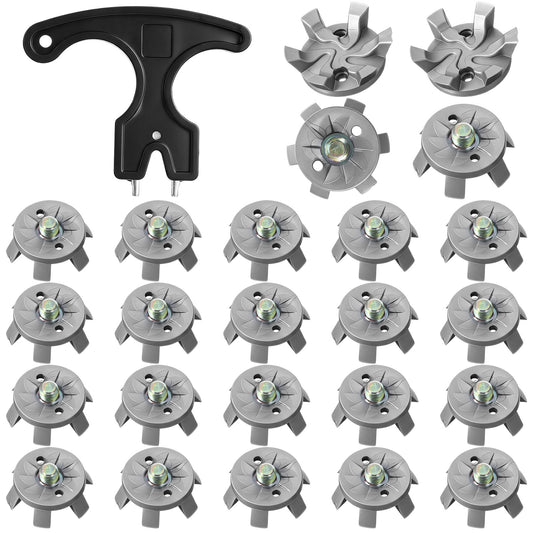 Elegaperma 24Pcs Golf Shoe Spikes Replacements with Wrench for Easy Instal