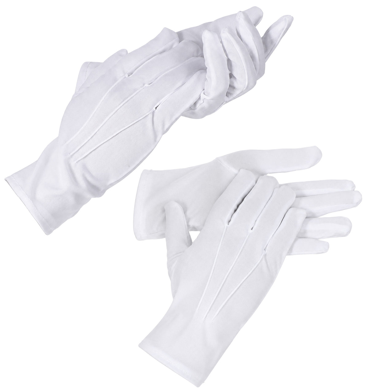 White Gloves Men, 2pair White Gloves, For Party Wedding Cosplay Dress