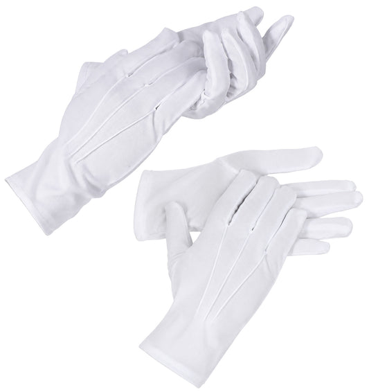 White Gloves Men, 2pair White Gloves, For Party Wedding Cosplay Dress