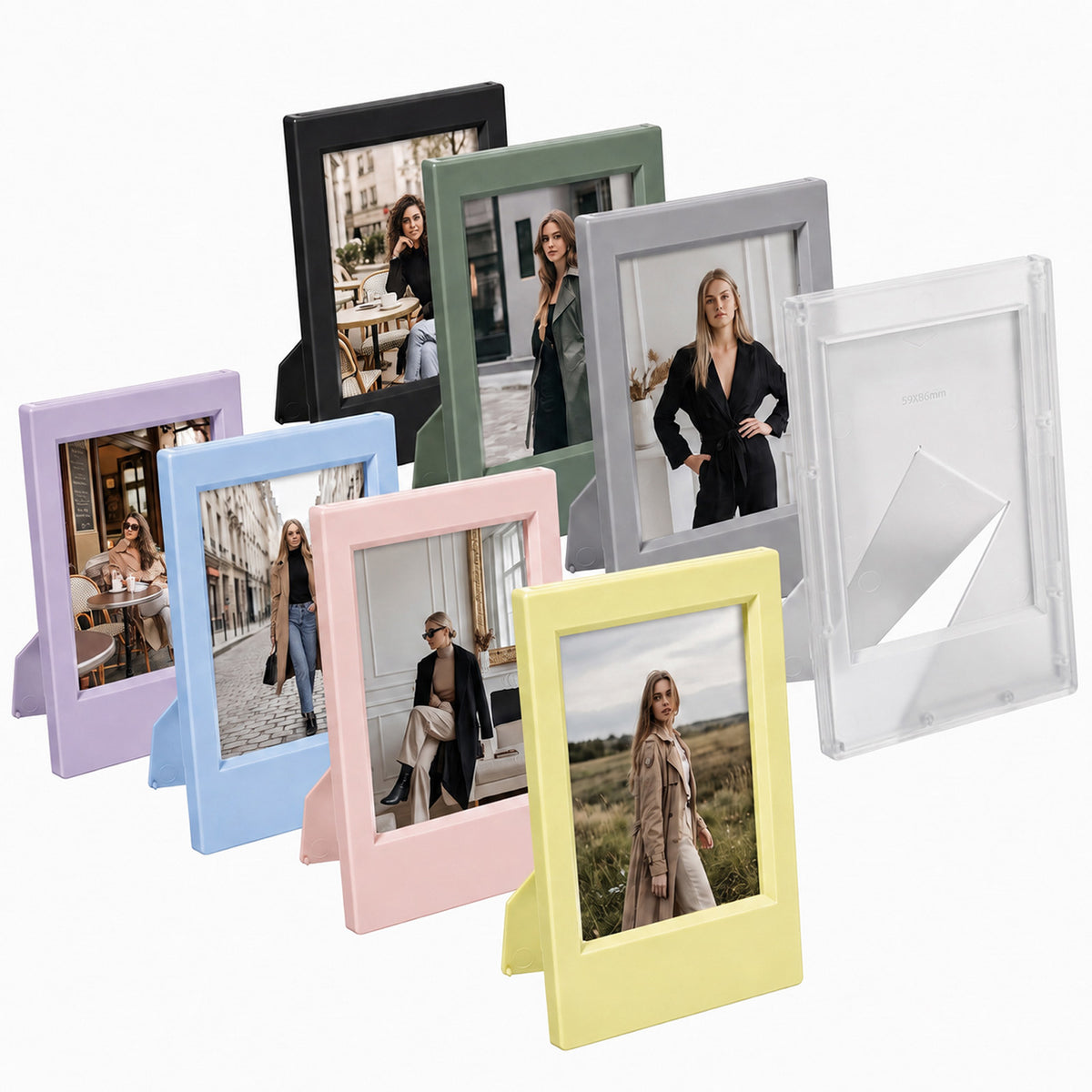Elegaperma 8Pcs Mini Picture Frames 2x3, Mini Photo Frames for Desk Display
