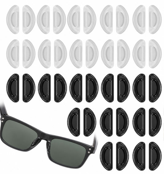 20 Pairs Glasses Nose Pads Silicone, Spectacle Nose Pads