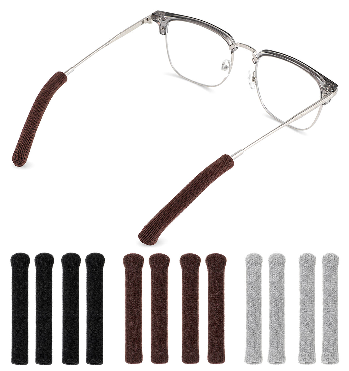 6 Pairs Eyeglass Ear Cushions, Ear Pads for Glasses Anti-Slip
