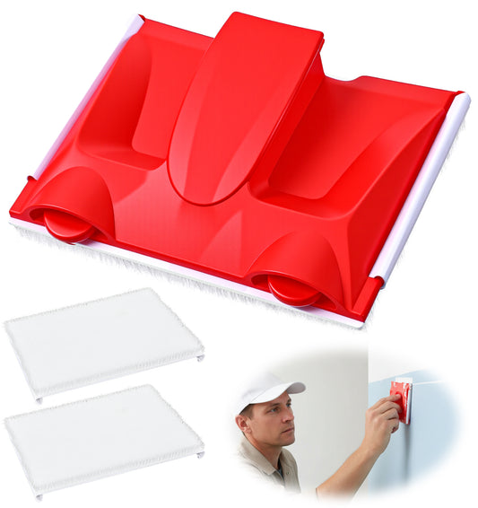 Paint Edger Tool, 2Pcs Replacement Refills Paint Pad & 1Pcs Cutting in Tools for Painting Edge Painting Pads for Walls and Ceilings Edger Trimmer, Perfect for Wall Applicator & Ceilings Corners Edges