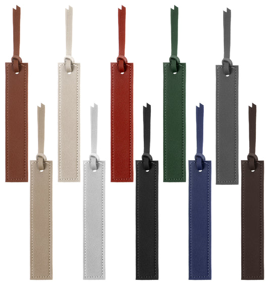 8Pcs Leather Bookmark, Handmade Stitched Bookmark Leather, Valentine's Day Gifts for Readers, Book Lovers