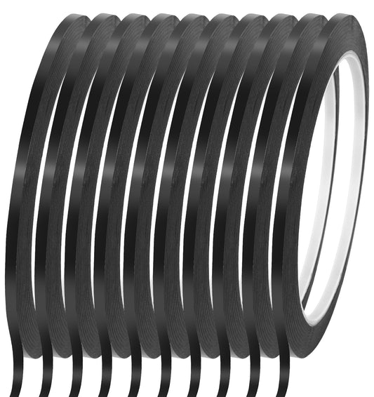 ValueBargain Whiteboard Tape Grid Marking Tape, 10 Pcs 3mm/0.12in Width Grid Marking Self-Adhesive Pinstripe for Classroom & Office Presentations, 165 Feet Per Roll