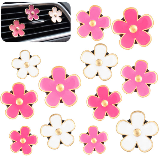 Elegaperma 6Pcs Flower Vent Clips for Car, Cute Vent Clips Car Accessories