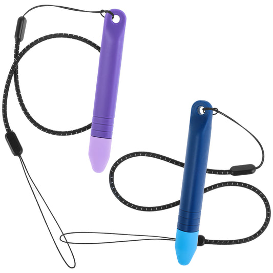 Guduling 2pcs Kids Drawing Tablet Pen, Stylus Pens for Touch Screens Kids, Kid-Friendly Stylus Pens for Touch Screens With Tethers Compatible with Phone,Tablets,Drawing Pads,Blue/Purple