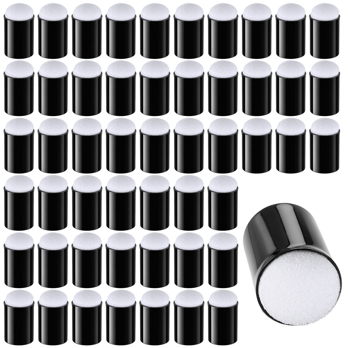 Oruola 50Pcs Finger Daubers, Sponge Daubers, Face Painting Sponges