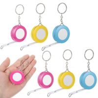 Classicseali 6PCS Mini Tape Measure, Dual Sided Key Sewing Tape Measure, 60 Inch/1.5M Keychain Measuring Tape, for Body Sewing Fabric Tailor Cloth Craft Medical Measurement Tape
