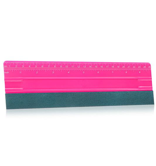 Vinyl Wrap Tools, Squeegee for Vinyl 10 Inches with Ruler & Micro Suede Felt Edge for Car Wrap Window Tint Application Wallpaper