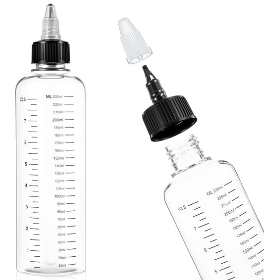 Thrymme 2 Pack Hair Oil Bottles, Soft Squeeze Applicator Bottles for Targeted Scalp Application, Refillable Oil Dispensers for Hair Care & Styling