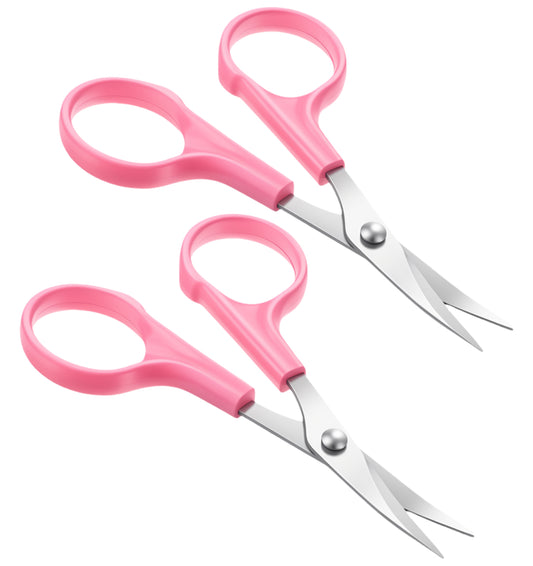 2 Pcs Small Embroidery Curved Scissors, 4.7 Inch Curved Scissors Sharp Tip