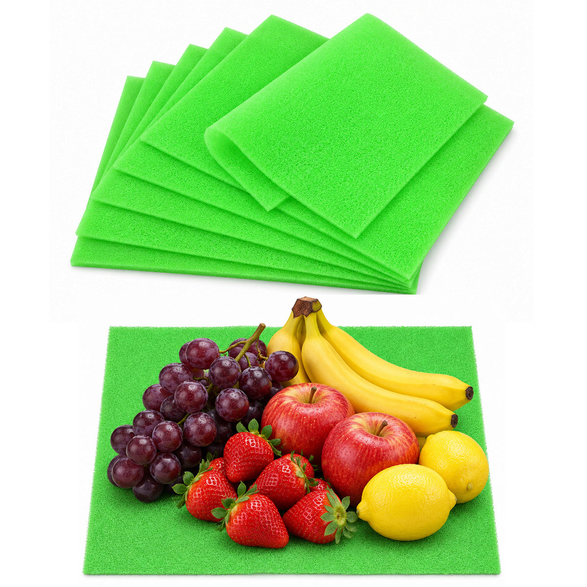 Elegaperma 8pcs Fridge Mats, 15 X 12 Inches Fridge Drawer Liners