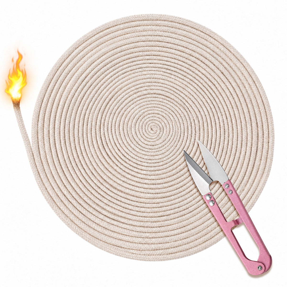 Elegaperma 10 Feet Wicks for Oil Lamps, 4 Mm/ 0.23 In, Wick for Oil Lamp