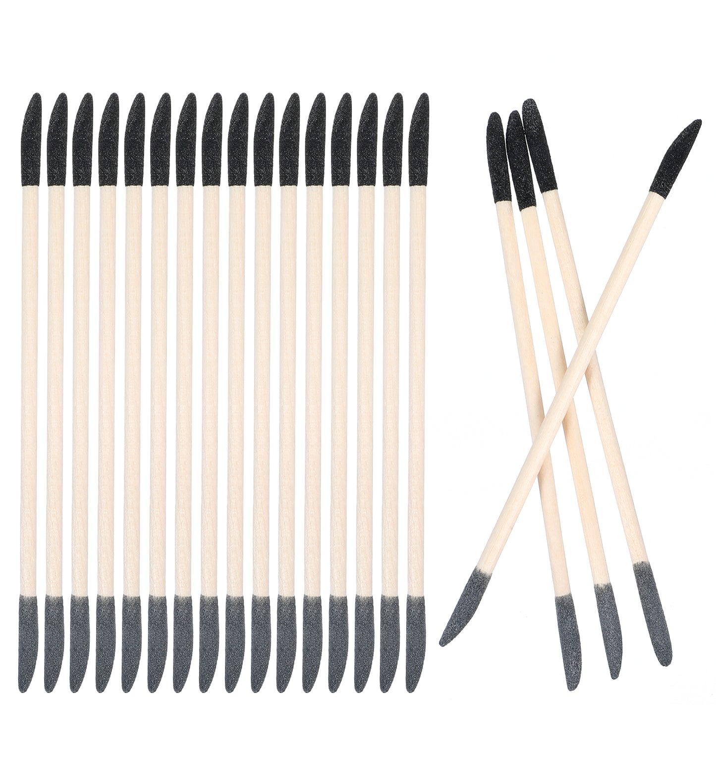 20 Pcs Sanding Sticks for Wood, Small Crevice Sanding Tool with Double End Matchstick Design –5.24 x 0.16 Inch Polishing Sticks for Plastic Models&Tight Spaces